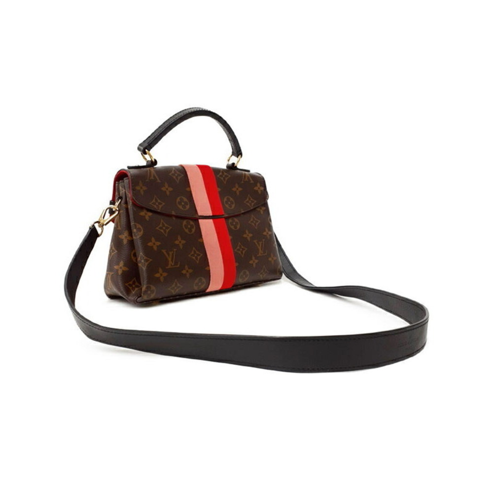Louis Vuitton Shoulder Brown Leather Monogram Bag Georges